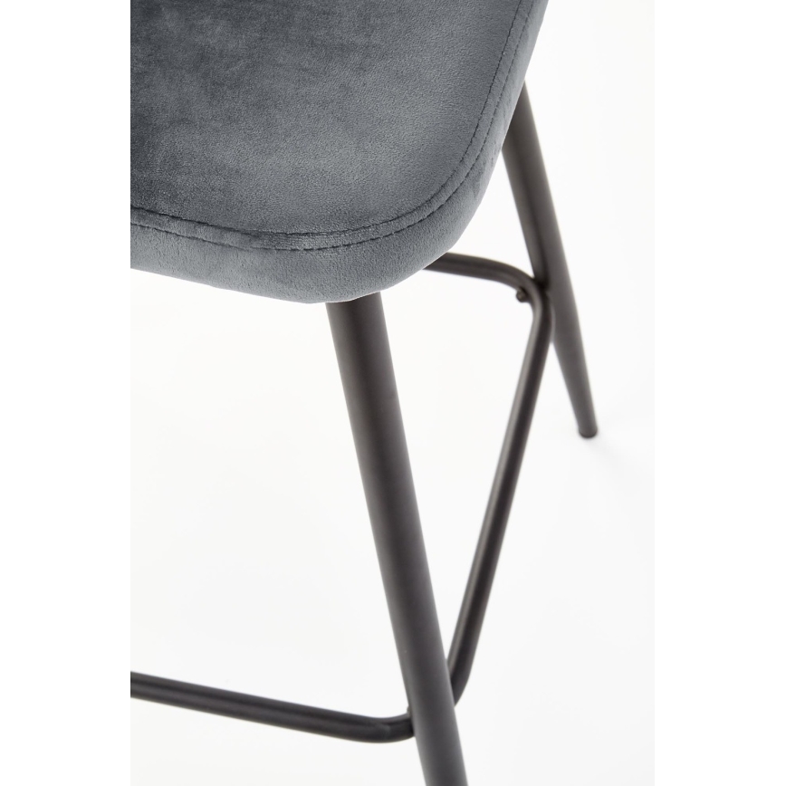Sgabello 89x49 cm grigio/nero