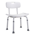 Sgabello per doccia 51x67 cm argento/bianco