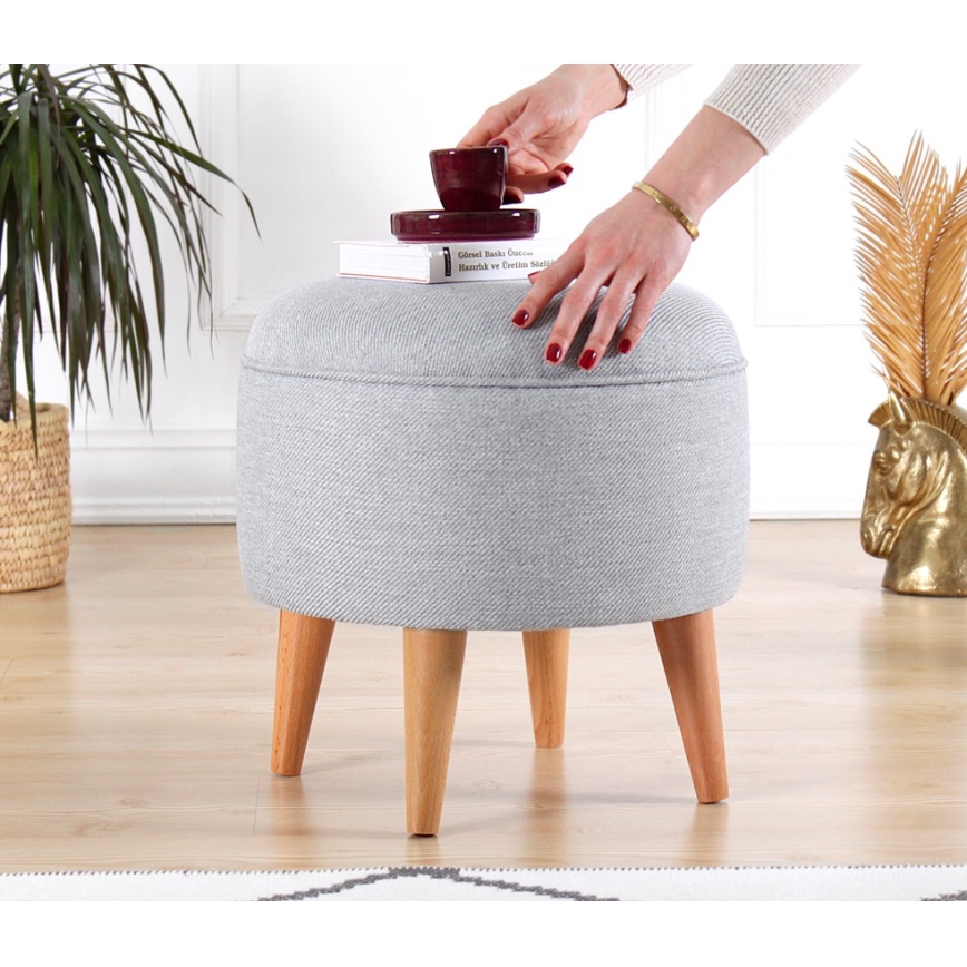 Sgabello PIXI Ø 40 cm grigio