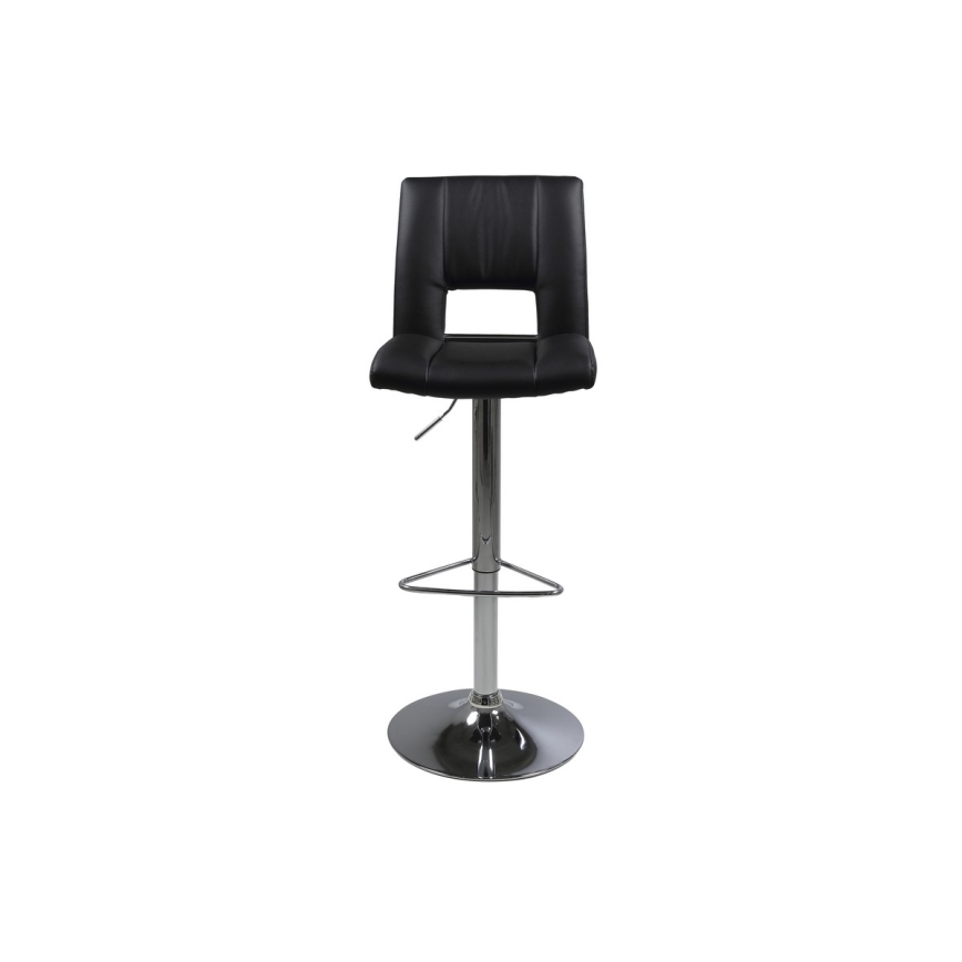 Sgabello SERENA 1 pz nero/cromo opaco