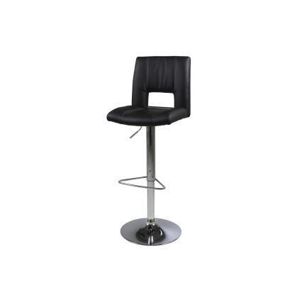 Sgabello SERENA 1 pz nero/cromo opaco