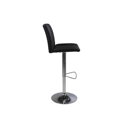 Sgabello SERENA 1 pz nero/cromo opaco