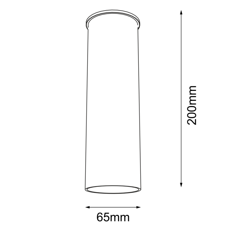 Shilo - Spot 1xGU10/15W/230V 20 cm noir
