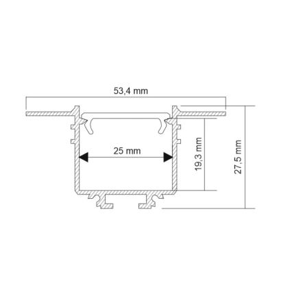 Shilo - LED Einbaubeleuchtung LED/32W/230V 3000K CRI 90 schwarz