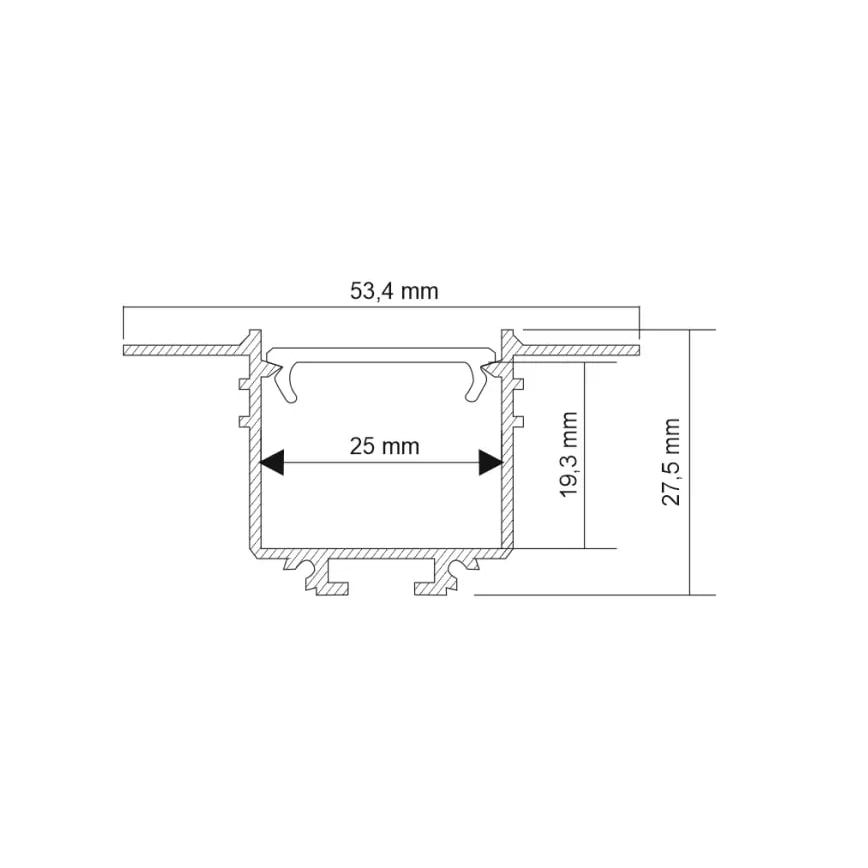Shilo - LED Einbaubeleuchtung LED/32W/230V 3000K CRI 90 schwarz