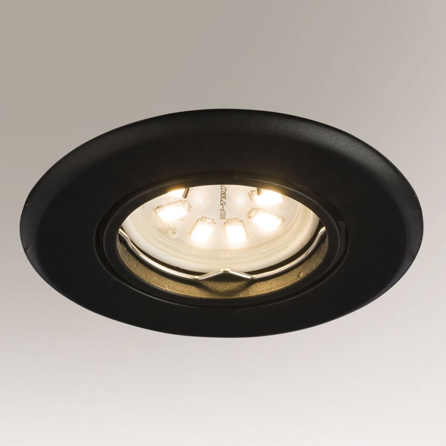 Shilo - Faretto da incasso 1xGU10/15W/230V nero