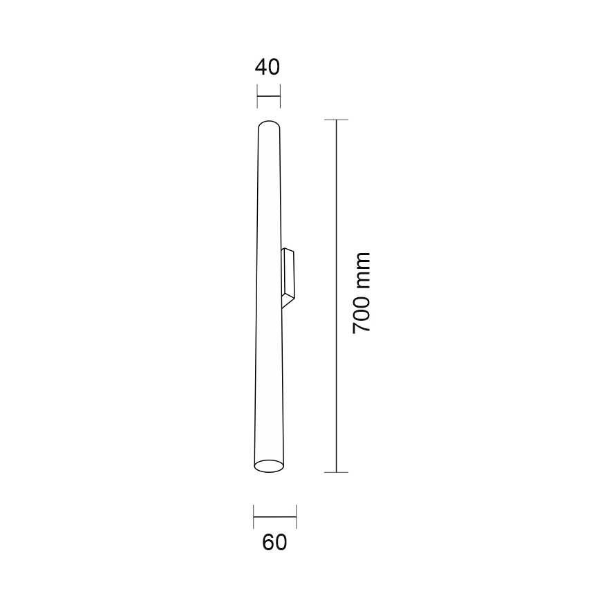 Shilo - Applique 2xGU10-MR11/15W/230V nera