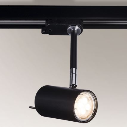 Shilo - Faretto su binario 1xGU10/15W/230V nero