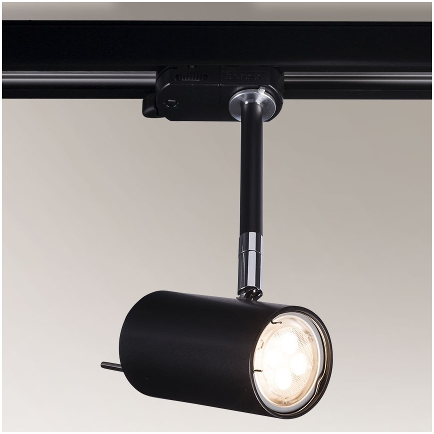 Shilo - Faretto su binario 1xGU10/15W/230V nero