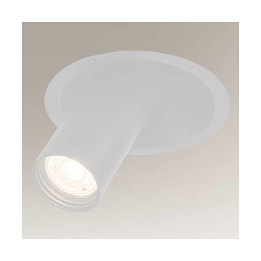 Shilo - Faretto da incasso 1xGU10/MR11/15W/230V diametro 11 cm bianco
