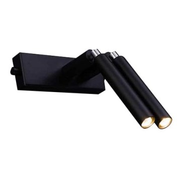 Shilo - Spot mural 2xG9/10W/230V noir
