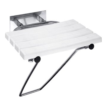 Siège de douche 44x46 cm inox/argenté