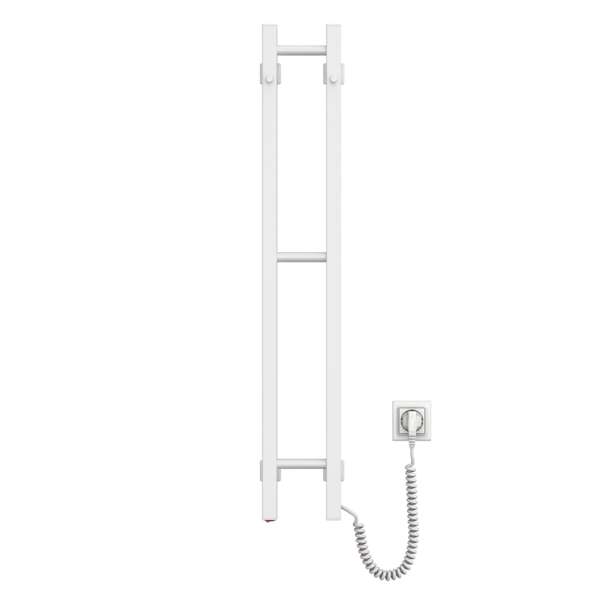 SILOUETTE Scaldasalviette elettrico 187 W/230 V 101,1 cm IP44 Bianco Destro Quadrato