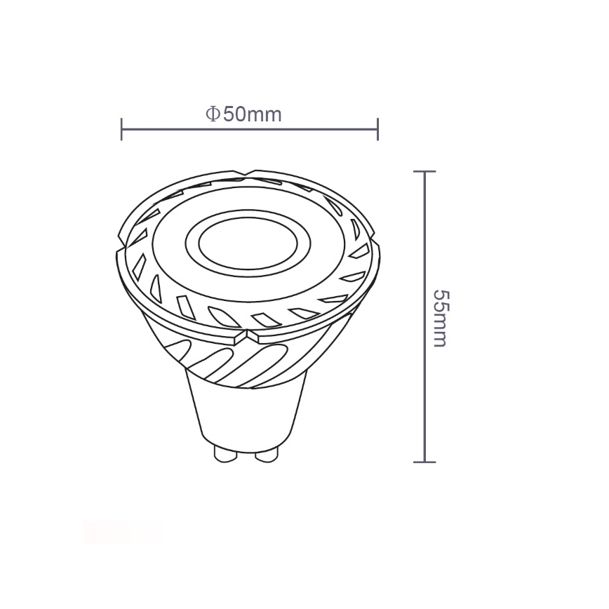Sinclair - Lampadina LED GU10/5W/230V 4000K