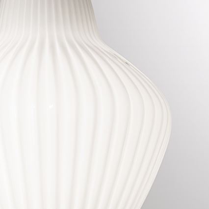 SIRU - Lampadario a sospensione con filo LONDON 1xE27/60W/230V bianco/cromo lucido Vetro veneziano