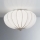 SIRU - Plafoniera GIOVE 2xE14/40W/230V diametro 29 cm cromo opaco/bianco Vetro veneziano