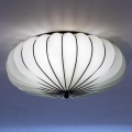 SIRU - Plafonnier ACCADEMIA 3xE27/60W/230V blanc/noir Verre vénitien