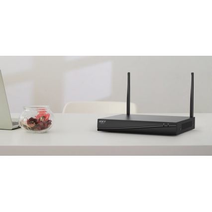 Sistema di videosorveglianza intelligente + 4x telecamere dotate di sensore 2K+, alimentazione 12V, IP65, Wi‑Fi Tuya