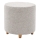 Sitzhocker KIMA, Ø 40 cm, creme/grau