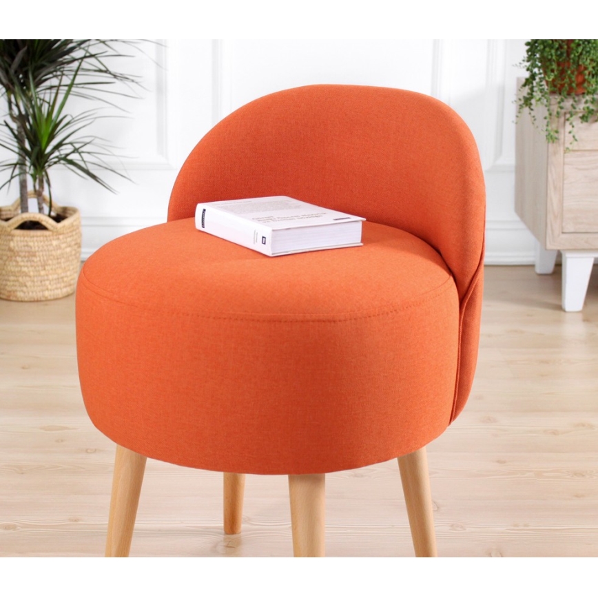 Sitzhocker NIKI Ø 46 cm, Orange