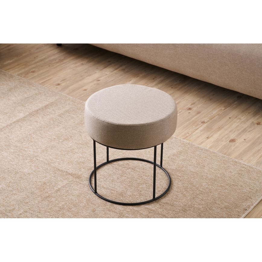 Sitzhocker RELO, Ø 40 cm, beige