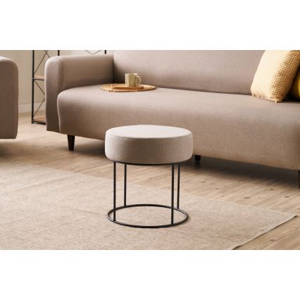 Sitzhocker RELO, Ø 40 cm, beige