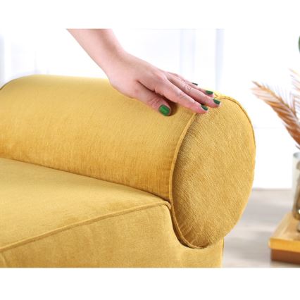 Sitzhocker TIKI 47x45 cm gelb