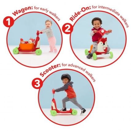 Skip Hop - Bicicletta a spinta 3in1 ZOO volpe