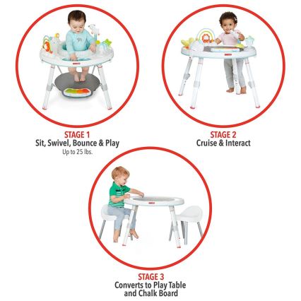 Skip Hop - Centre d'activités 3 en 1 pour enfants LINING CLOUD 3xAAA