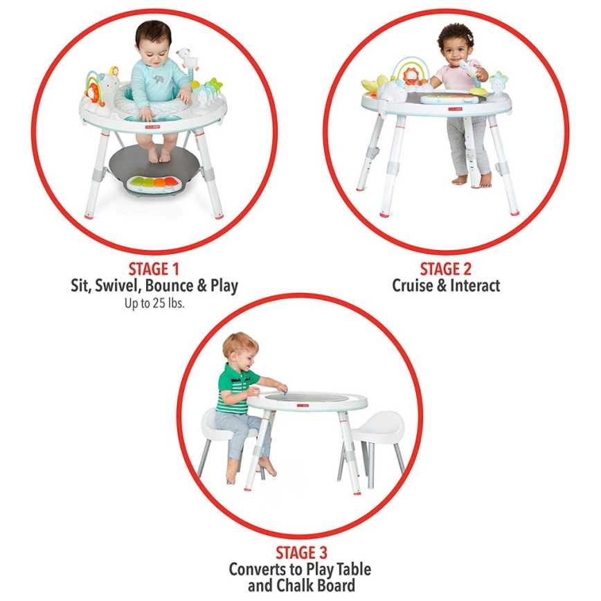 Skip Hop - Centre d'activités 3 en 1 pour enfants LINING CLOUD 3xAAA