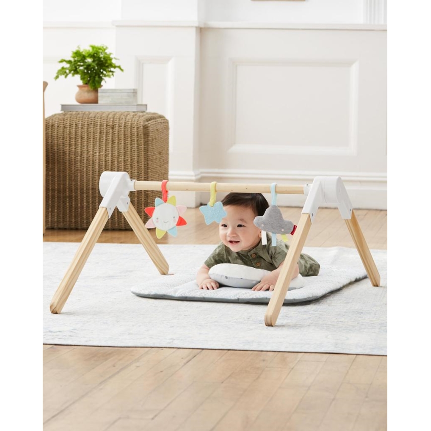 Skip Hop - Couverture d'éveil pour enfant avec trapèze en bois LINING CLOUD
