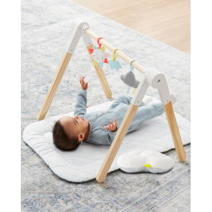 Skip Hop - Couverture d'éveil pour enfant avec trapèze en bois LINING CLOUD