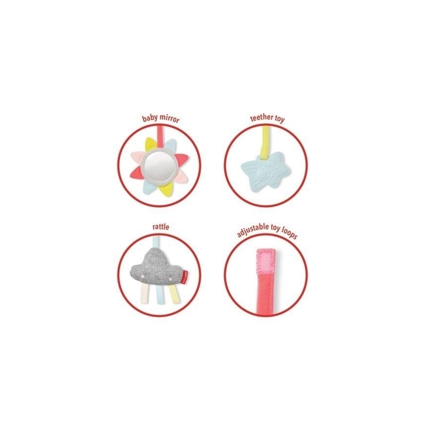 Skip Hop - Couverture d'éveil pour enfant avec trapèze en bois LINING CLOUD