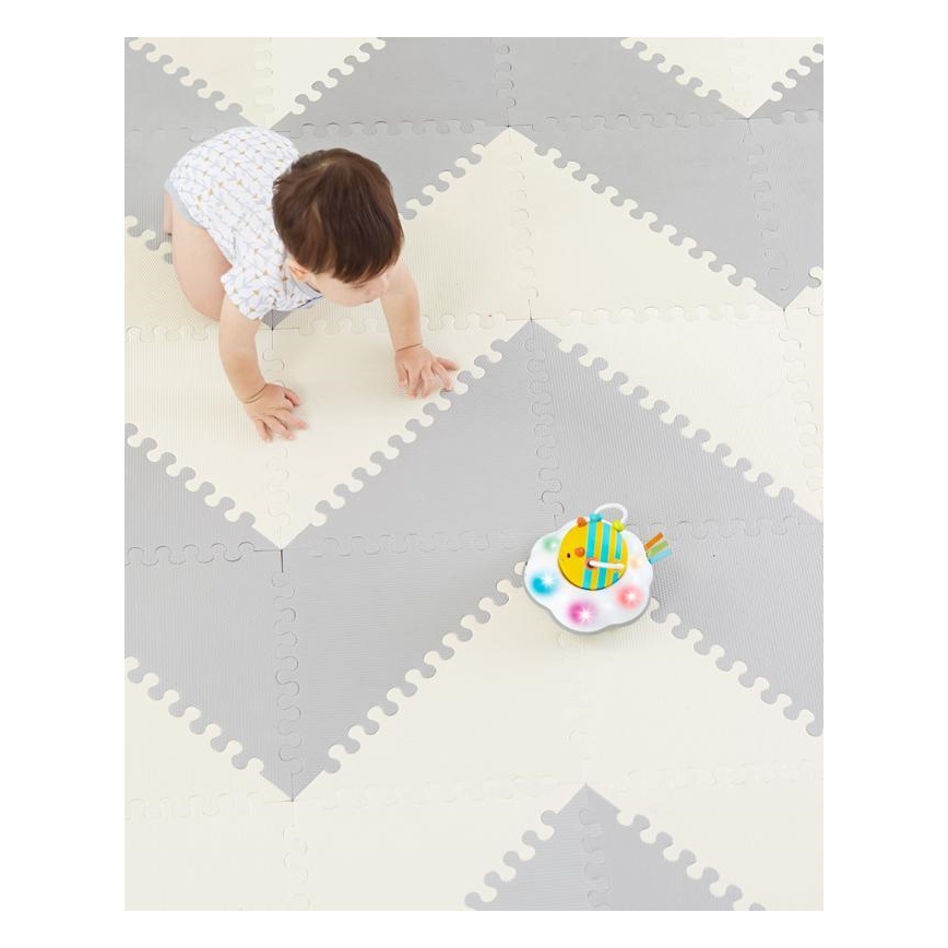Skip Hop - Puzzle en mousse 72pcs gris/beige