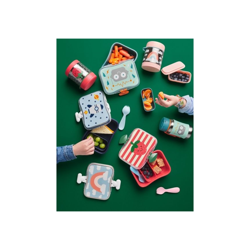 Skip Hop - Récipient alimentaire thermique avec cuillère/fourchette SPARK STYLE 325 ml arc-en-ciel