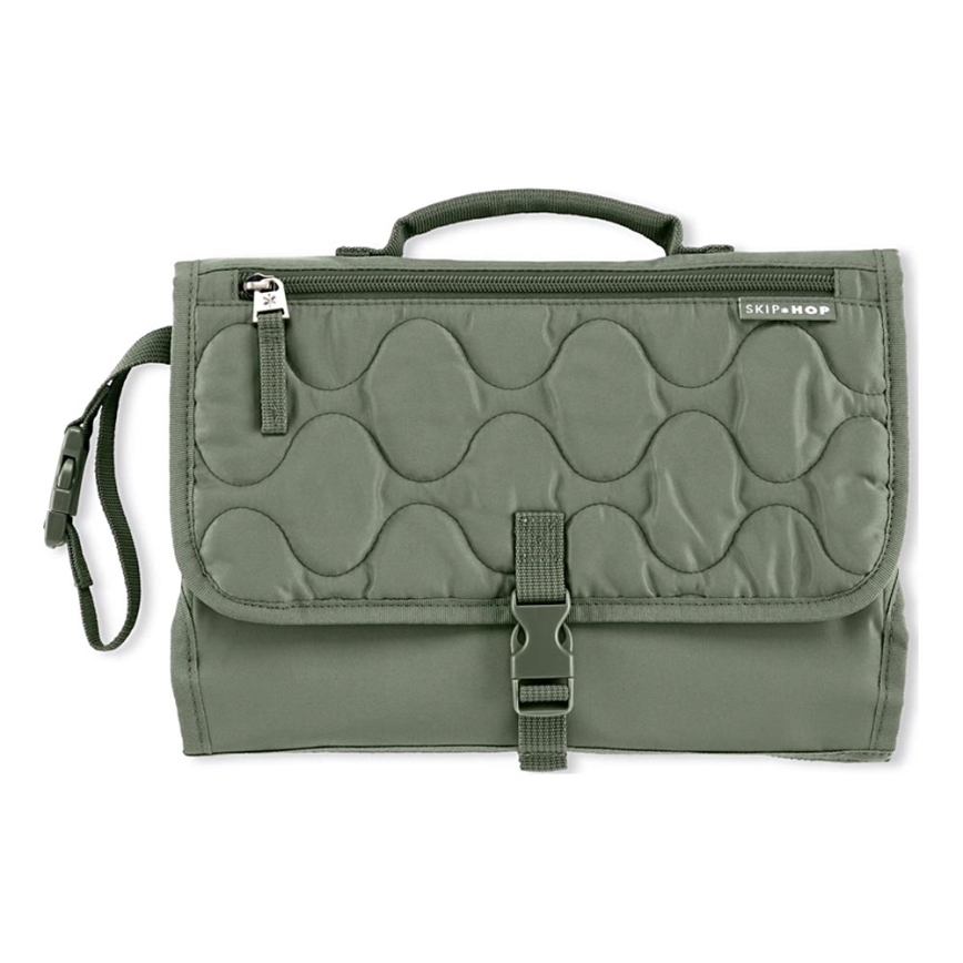 Skip Hop - Tappetino fasciatoio da viaggio e borsa 2 in 1 PRONTO verde