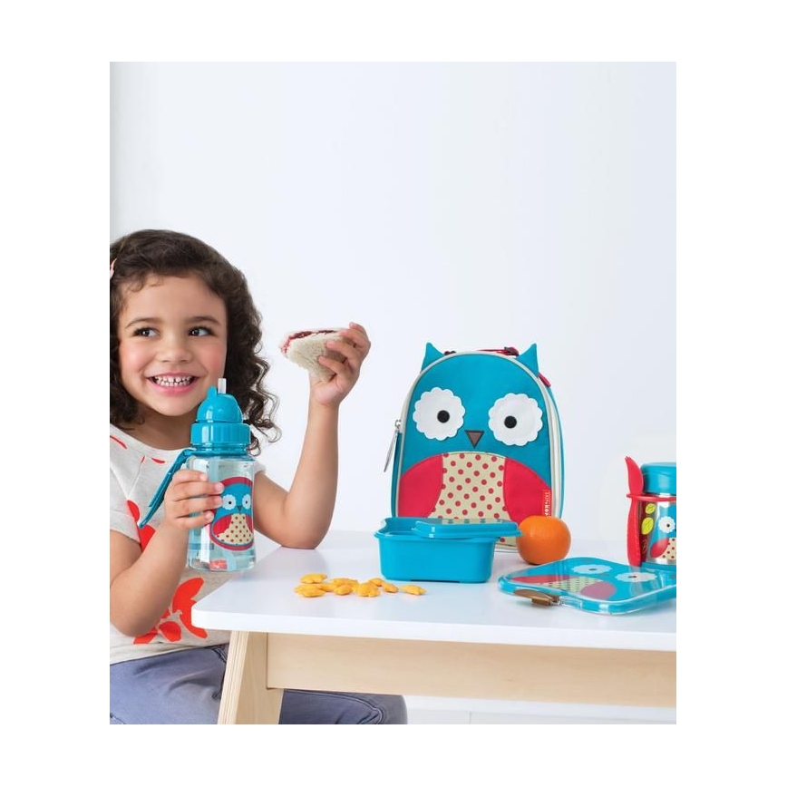 Skip Hop – Thermospeisebehälter mit Löffel/Gabel ZOO 325 ml Eule