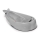 Skip Hop - Vaschetta per bambini con cuscino ergonomico MOBY 3 grigio