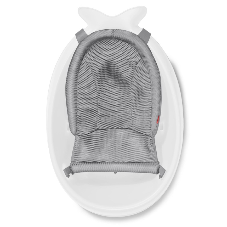 Skip Hop - Vaschetta per bambini con cuscino ergonomico MOBY 3 bianco