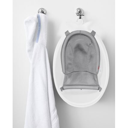 Skip Hop - Vaschetta per bambini con cuscino ergonomico MOBY 3 bianco