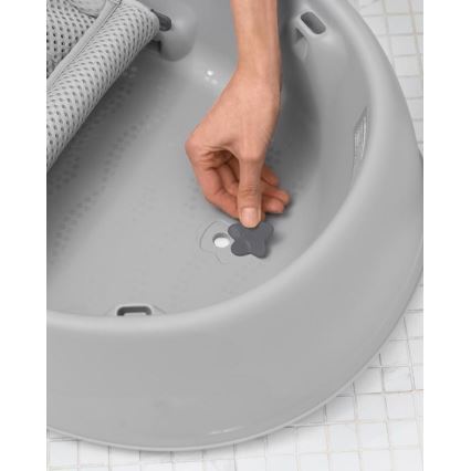 Skip Hop - Vaschetta per bambini con cuscino ergonomico MOBY 3 grigio