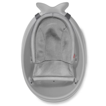 Skip Hop - Vaschetta per bambini con cuscino ergonomico MOBY 3 grigio