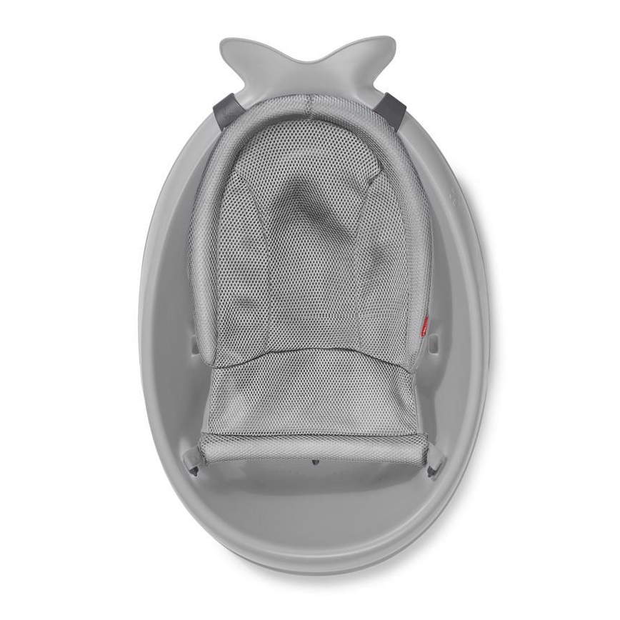 Skip Hop - Vaschetta per bambini con cuscino ergonomico MOBY 3 grigio