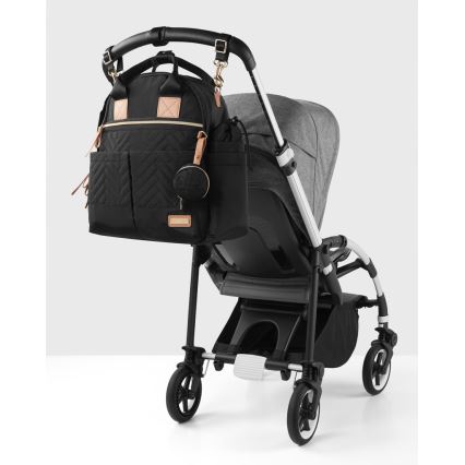 Skip Hop - Wickelrucksack für Kinderwagen 6in1 SUITE SET schwarz
