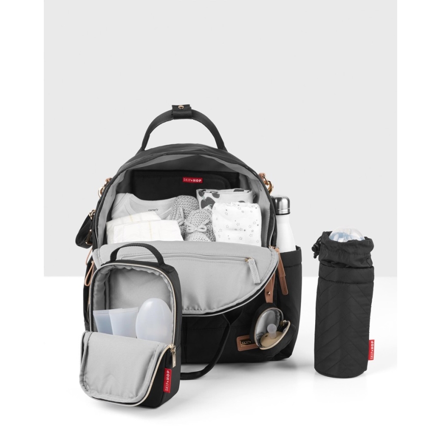 Skip Hop - Wickelrucksack für Kinderwagen 6in1 SUITE SET schwarz