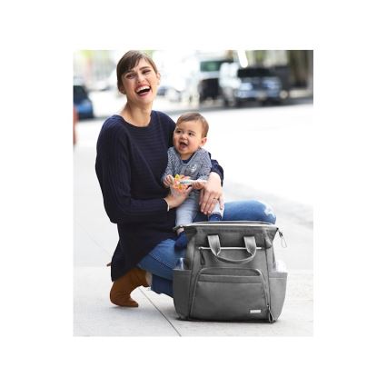 Skip Hop - Wickelrucksack für Kinderwagen MAINFRAME Charcoal