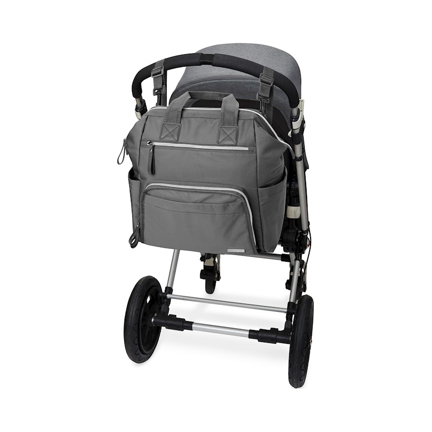 Skip Hop - Wickelrucksack für Kinderwagen MAINFRAME Charcoal