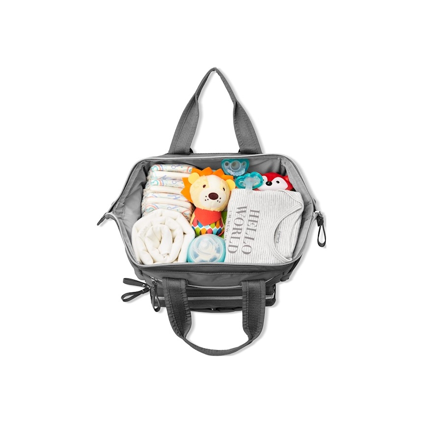 Skip Hop - Wickelrucksack für Kinderwagen MAINFRAME Charcoal