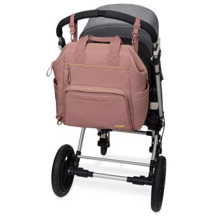 Skip Hop - Wickelrucksack für Kinderwagen MAINFRAME Dusty rose