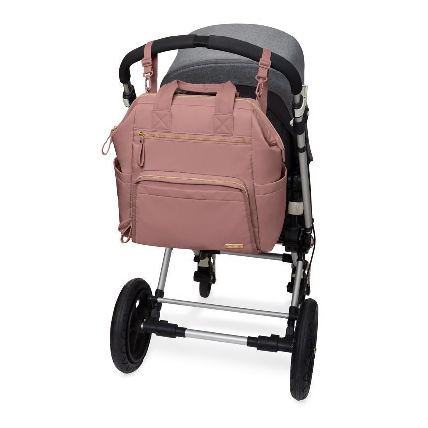Skip Hop - Wickelrucksack für Kinderwagen MAINFRAME Dusty rose
